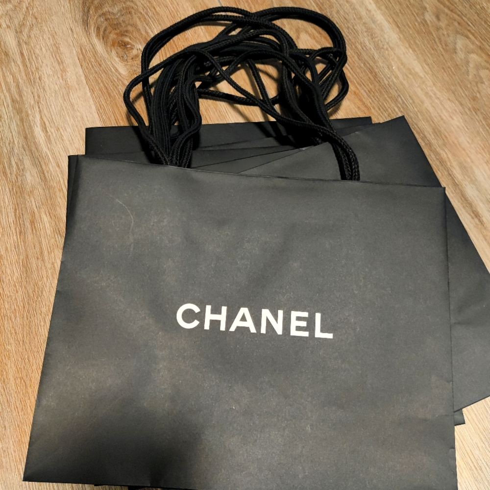 Authentic Chanel shopping paper bag